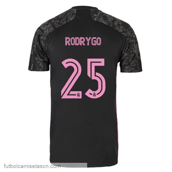 Camiseta Real Madrid 3ª NO.25 Rodrygo 2020/21 Negro